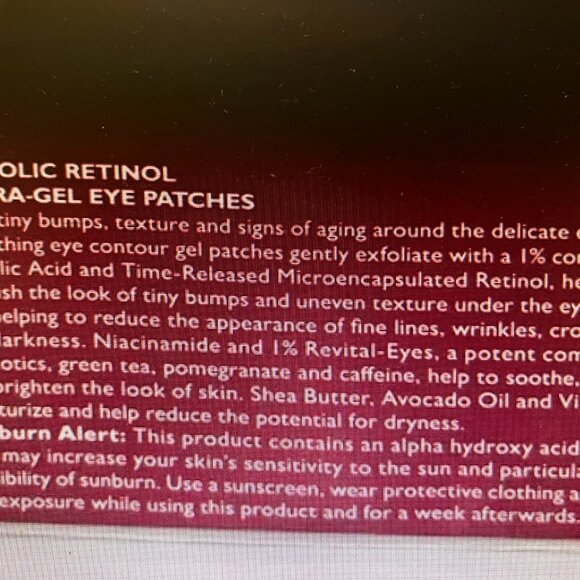 Peter Thomas Roth Even Smoother Glycolic Retinal Eye Patches!! Hydra-Gel NEW - Picture 4 of 4